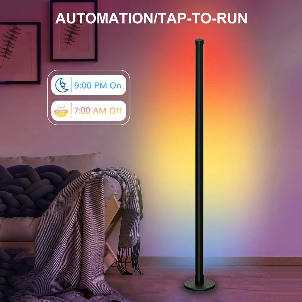 Modern Color Floor Lamp with Music Sync & Mood Lighting