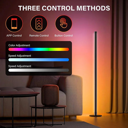 Modern Color Floor Lamp with Music Sync & Mood Lighting