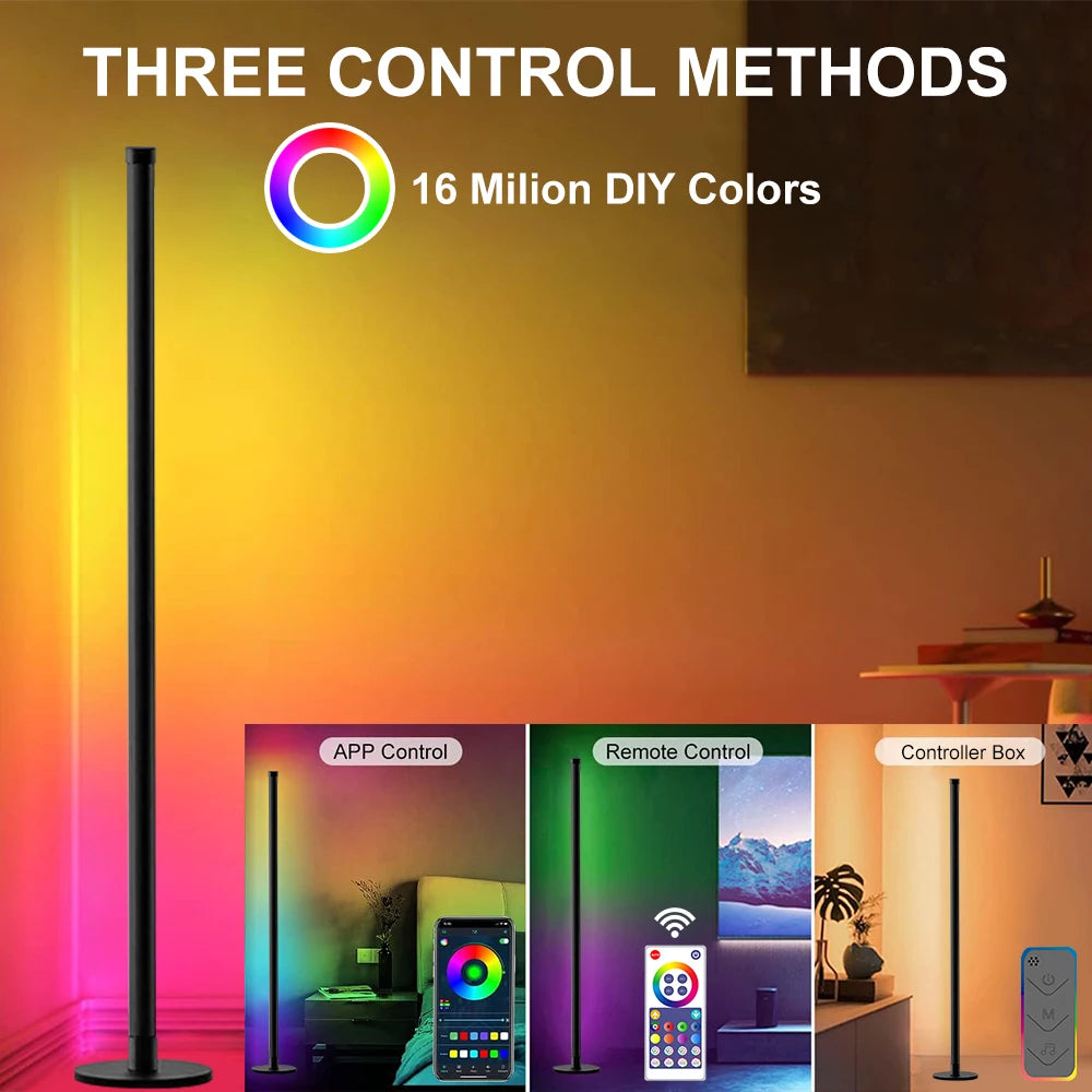 Modern Color Floor Lamp with Music Sync & Mood Lighting